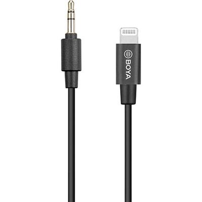 Boya BY-K1 Cablu TRRS 3.5mm Male la Adaptor Lightning Male 20cm
