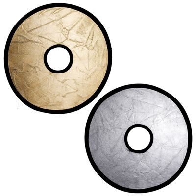 Fancier Blenda 2in1  30cm Silver/Gold cu Decupaj Obiectiv