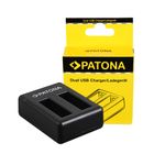 PatonaIncarcatorDualpentruInsta360OneXActionCamcuCabluMicroUSBInclus1