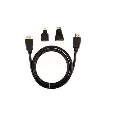 TED Cablu HDMI Digital la HDMI Digital Mufe Aurite 1,5 m+ Adaptoare Micro si Mini HDMI