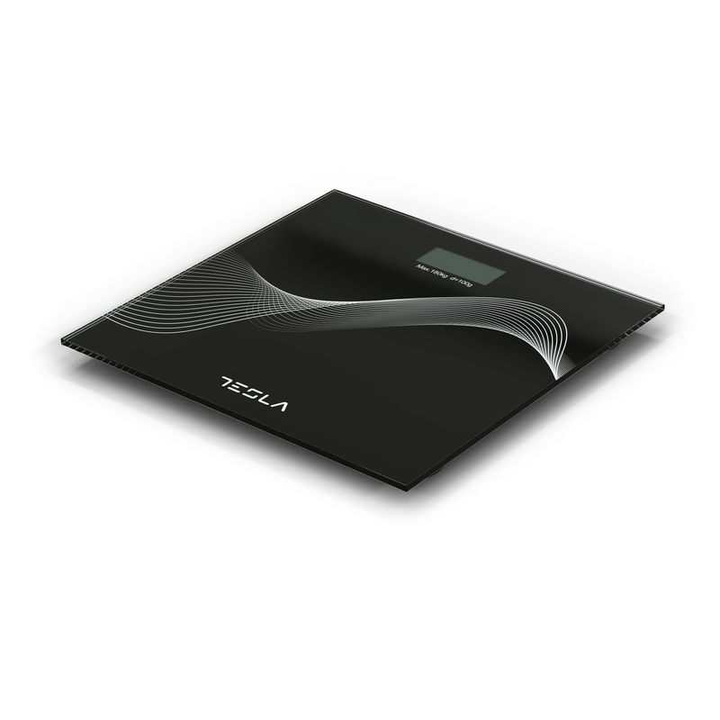TeslaBS102BCantarCorporal180kg30x30cmNegru3