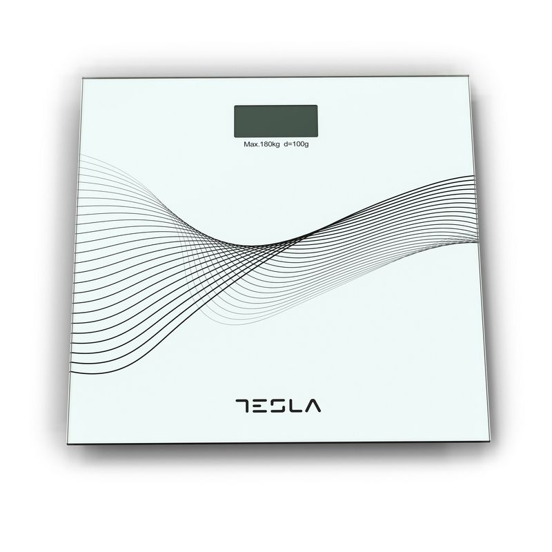 TeslaBS103WCantarCorporal180kg30x30cmAlb1