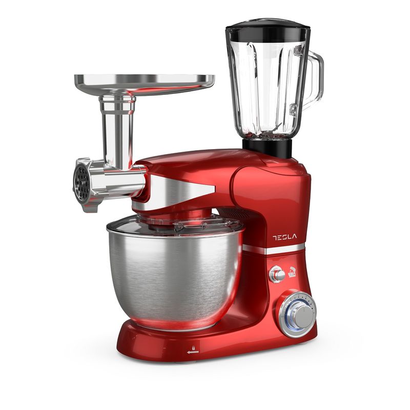 Tesla-KR600RA-Robot-de-Bucatarie-1000-W-Masina-de-Tocat-si-Blender-Rosu.2