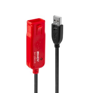 Lindy LY-42780 Active Extension Pro Cablu USB 2.0 8m Negru/Rosu