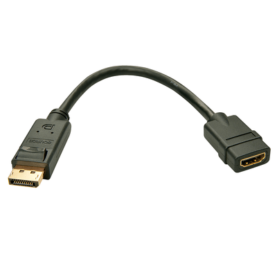 Lindy LY-41005 Adaptor DisplayPort 1.2 la HDMI 1.3 Negru