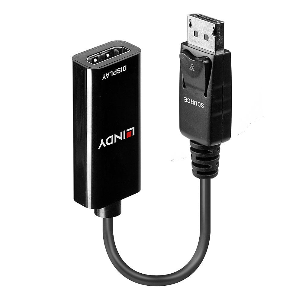 Lindy LY-41718 Adaptor DisplayPort 1.2 la HDMI 1.4 Negru