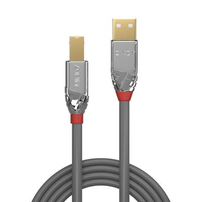 Lindy LY-36644 Cablu Transfer USB 2.0 Type A la B 5m Cromo Line