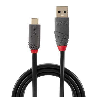 Lindy LY-36912 Cablu Transfer USB 3.2 Type A la C 1.5m Anthra Line