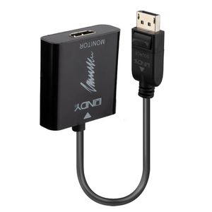 Lindy LY-41068 Adaptor DisplayPort 1.2 la HDMI 2.0 18G Active Negru