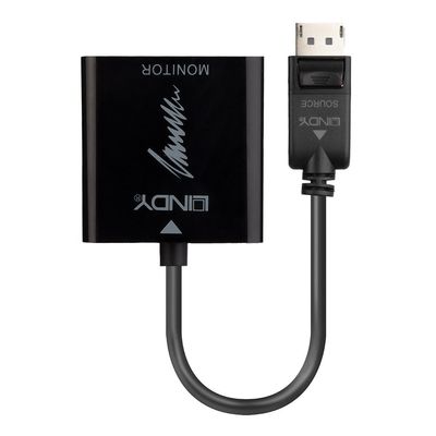 Lindy LY-41068 Adaptor DisplayPort 1.2 la HDMI 2.0 18G Active Negru