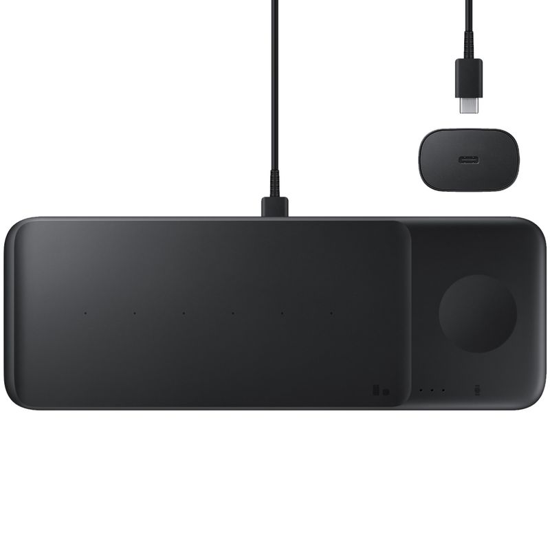 Samsung-EP-P6300T-Fast-Wireless-Charger-Trio-Incarcator-Wireless-cu-Incarcator-Retea-Inclus-Negru