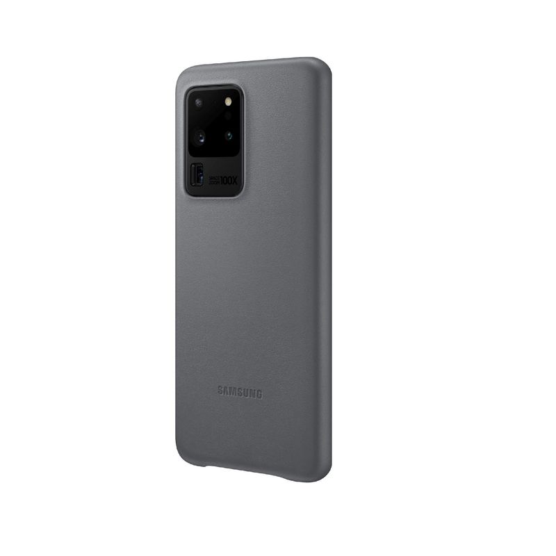 Capac-protectie-spate-Samsung-Leather-Cover-pentru-Galaxy-S20-Ultra-G988-EF-VG988L-Gray-3