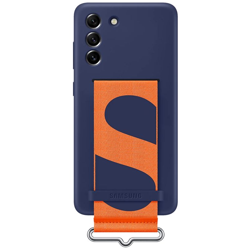 Samsung-EF-GG990T-Husa-Silicon-cu-Curea-pentru-Galaxy-S21-FE--G990--Albastru-Navy