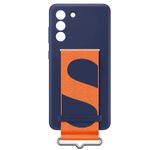 Capac-protectie-spate-Samsung-Silicon-Cover-pentru-Galaxy-S21-FE-G990-cu-curea-Navy-5