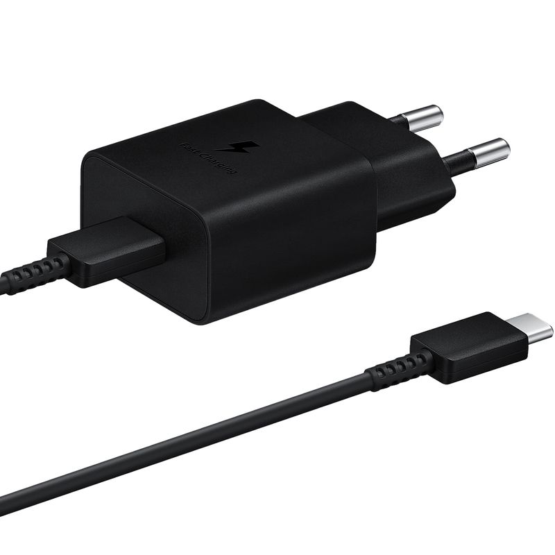 Samsung-Incarcator-Retea-Fast-Charger-15W-Port-USB-Type-C-Cablu-USB-Type-C-Inclus-Negru