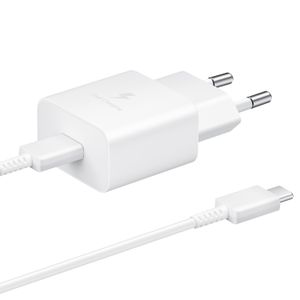 Samsung Incarcator Retea Fast Charger 15W Port USB Type-C Cablu USB Type-C Inclus Alb