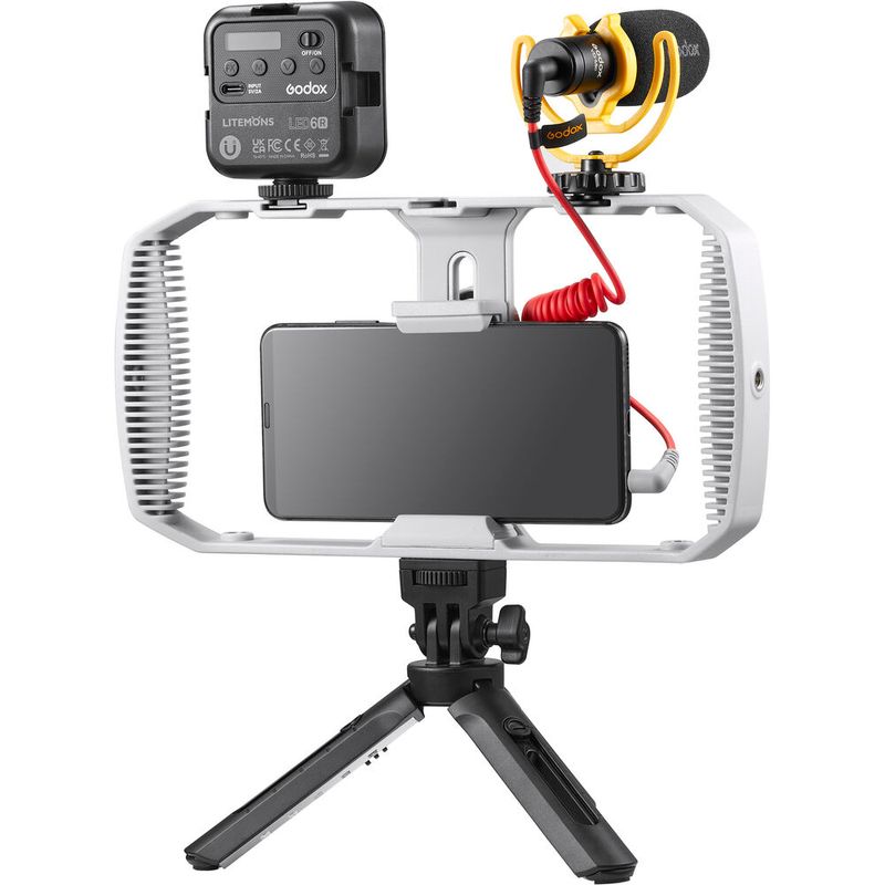 Godox-Vlogging-Kit-cu-Lumina-LED-LED6R--USB-Type-C-.1