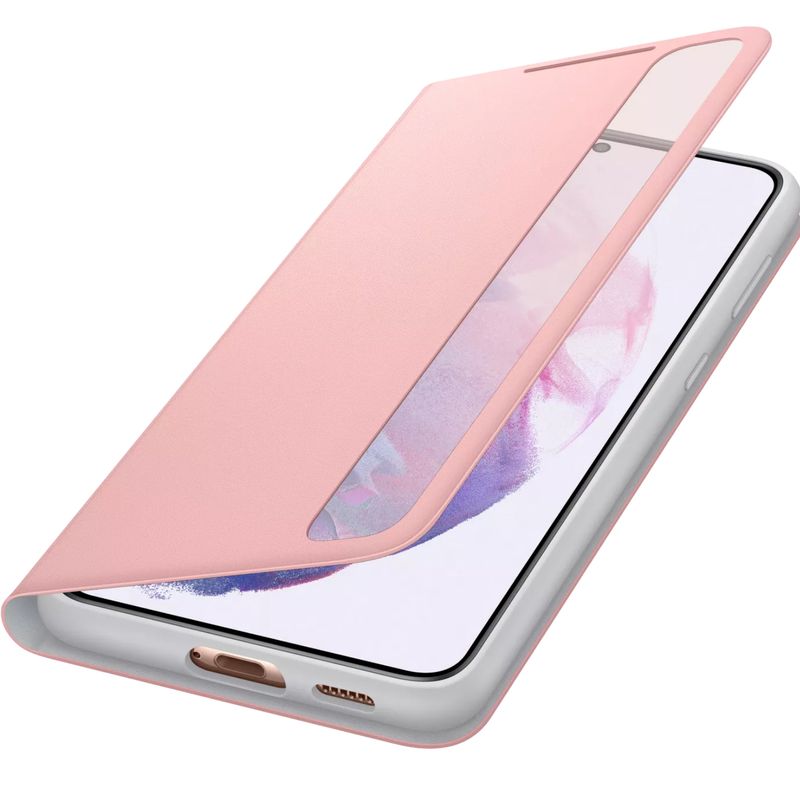 Husa-Samsung-Clear-View-Cover-pentru-Galaxy-S21-Plus-G996-EF-ZG996C-Pink-3