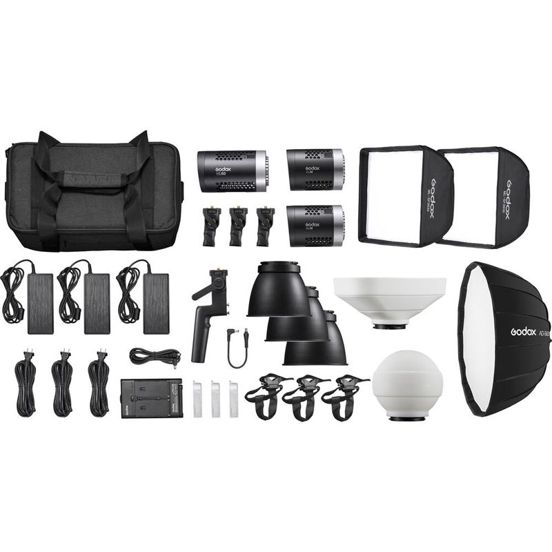 Godox-Kit-Lampa-LED-ML60-cu-2-Lampi-LED-ML30-si-Accesorii