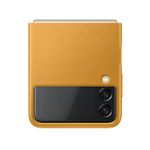Capac-protectie-spate-Samsung-Leather-Cover-pentru-Galaxy-Z-Flip-3-F711-Mustard