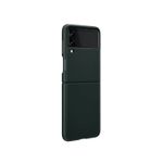 Capac-protectie-spate-Samsung-Leather-Cover-pentru-Galaxy-Z-Flip-3-F711-Green-3