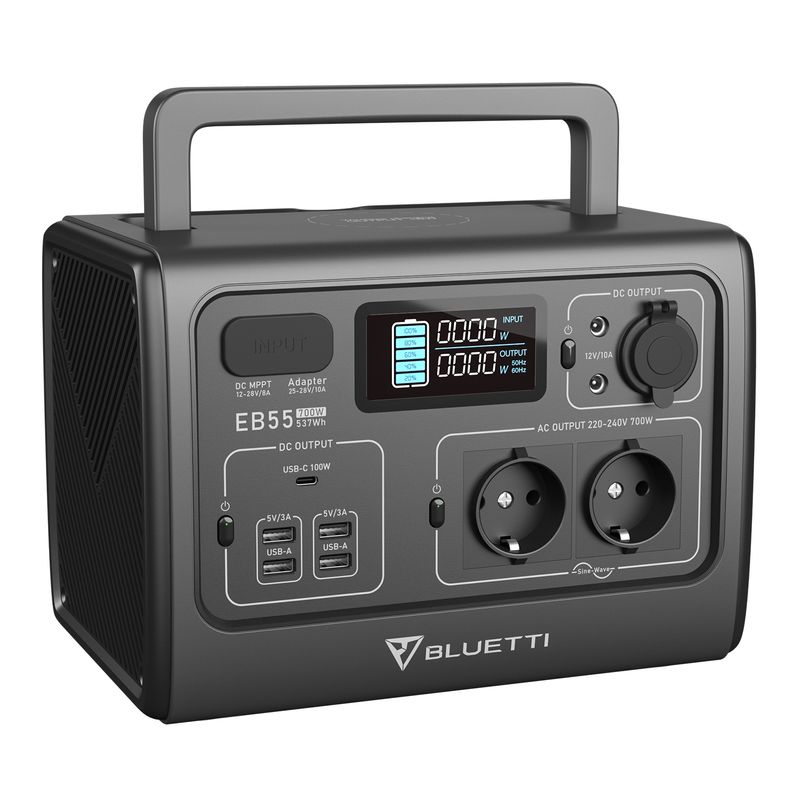 BLUETTI-EB55-Statie-de-Alimentare-Portabila-700W-537WH-Gray