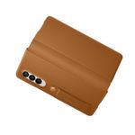 Husa-Samsung-Leather-Flip-Stand-Cover-pentru-Galaxy-Z-Fold-3-F926-Camel-2