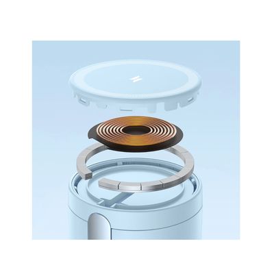 Anker PowerWave Mag-Go 2in1 Incarcator Wireless QI 20W Albastru