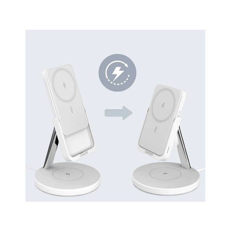 Anker633MagGo2in1IncarcatorWirelessMagneticcuBaterieExternaDetasabilapentruseriaiPhone12si13AlbDolomit3