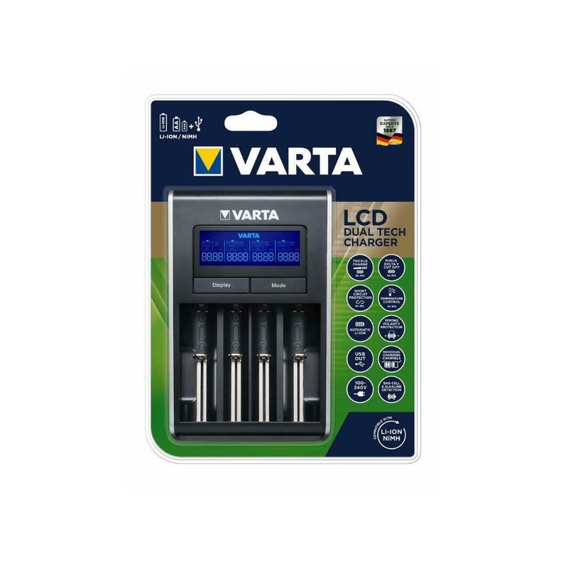 Varta-LCD-Dual-Tech-Charger-57676-Incarcator-Inteligent-4-Canale-Ni-Mh---Li-Ion-4h-.1