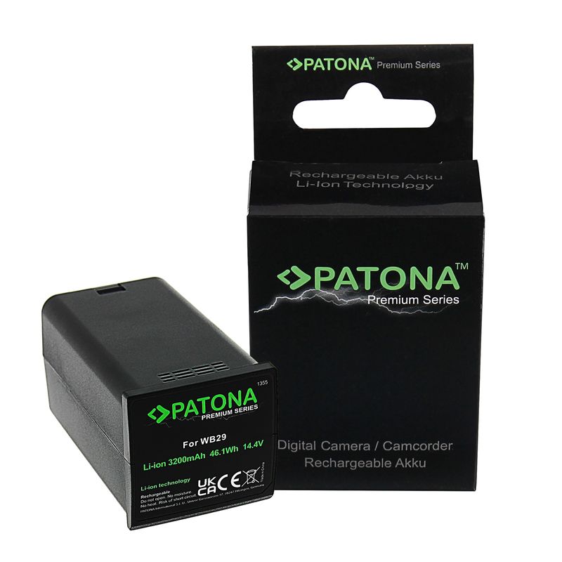 Patona-Premium-Acumulator-Replace-WB29-pentru-Godox-AD200-AD200