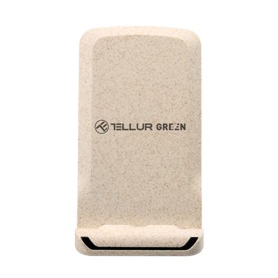 Tellur Green Incarcator Wireless Birou Certificat Qi 15W Pliabil Crem