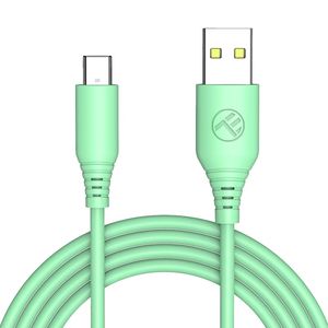 Tellur Cablu Silicon USB la Type-C 3A 1m Verde