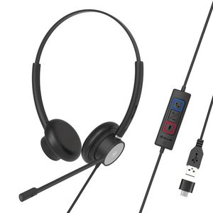 Tellur Voice 320 Casti cu Fir Call Center Binaural USB Negru