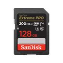 SanDisk Extreme PRO Card de Memorie SD 128GB SDXC UHS-I Class 10 U3 V30 + 2 Ani RescuePRO Deluxe