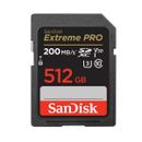 SanDisk Extreme PRO Card de Memorie SD 512GB SDXC UHS-I Class 10 U3 V30 + 2 Ani RescuePRO Deluxe