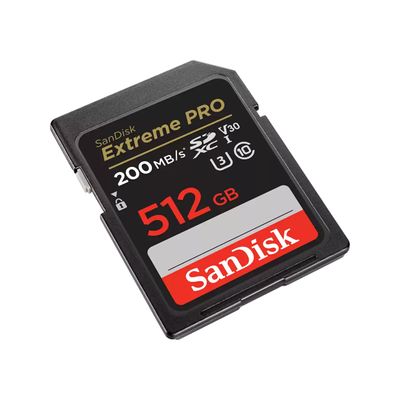 SanDisk Extreme PRO Card de Memorie SD 512GB SDXC UHS-I Class 10 U3 V30 + 2 Ani RescuePRO Deluxe