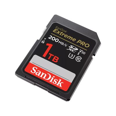 SanDisk Extreme PRO Card de Memorie SD 1TB SDXC UHS-I Class 10 U3 V30 + 2 Ani RescuePRO Deluxe