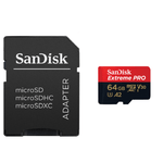 SanDisk Extreme PRO Card de Memorie MicroSDXC 64GB A2 C10 V30 UHS-I U3 + Adaptor SD + 2 Ani RescuePRO Deluxe