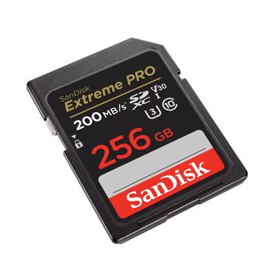 SanDisk Extreme PRO Card de Memorie 256GB SDXC UHS-I C10 U3 V30 + 2 Ani RescuePRO Deluxe
