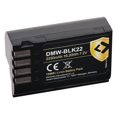 Patona Protect Acumulator Replace Panasonic DMW-BLK22 2250mAh