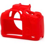 EasyCoverECC1300DRHusaProtectieSiliconpentruCanon1300D2000DRosu2
