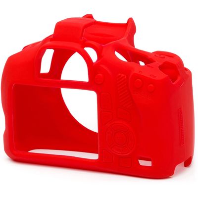 EasyCover ECC1300DR Husa Protectie Silicon pentru Canon 1300D / 2000D Rosu