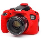 EasyCoverECC1300DRHusaProtectieSiliconpentruCanon1300D2000DRosu3
