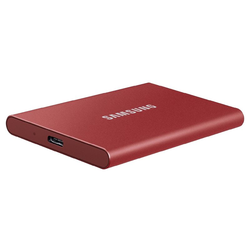 SamsungT7SSDPortabilExtern1TBUSB32Gen2MetallicRed