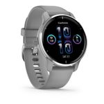 GarminVenu2PlusSmartwachRamaSilverCarcasaPowderGrey