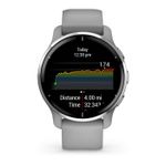 GarminVenu2PlusSmartwachRamaSilverCarcasaPowderGrey