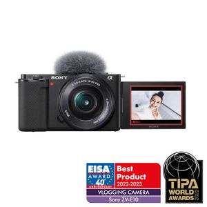 Sony Alpha ZV-E10 Camera Mirrorless pentru Vlogging 4K Kit cu Obiectiv 16-50 mm F/3.5-5.6