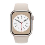 AppleWatchS8Cellular41mmCarcasaAluminiuStarlightcuSportBandStarlight