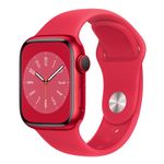 AppleWatchS8Cellular45mmCarcasaAluminiuRedcuSportBandRed